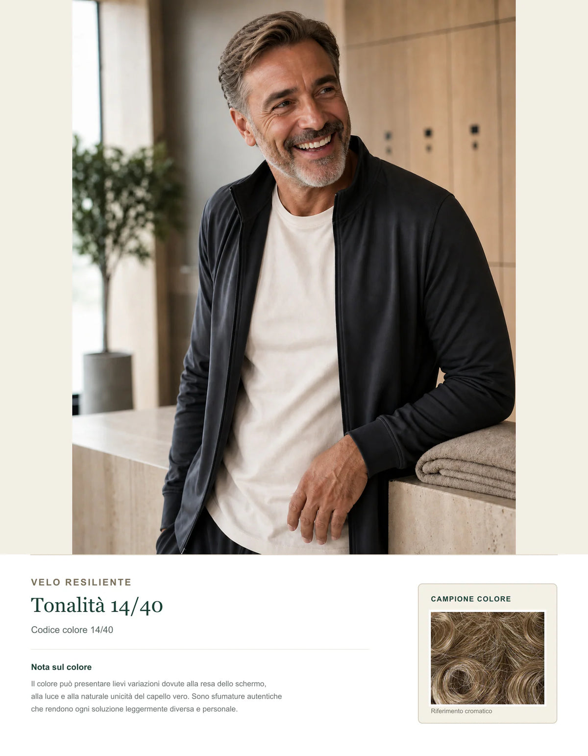 Velo Resiliente — Sistema Capillare Uomo — scheda colore 14/40