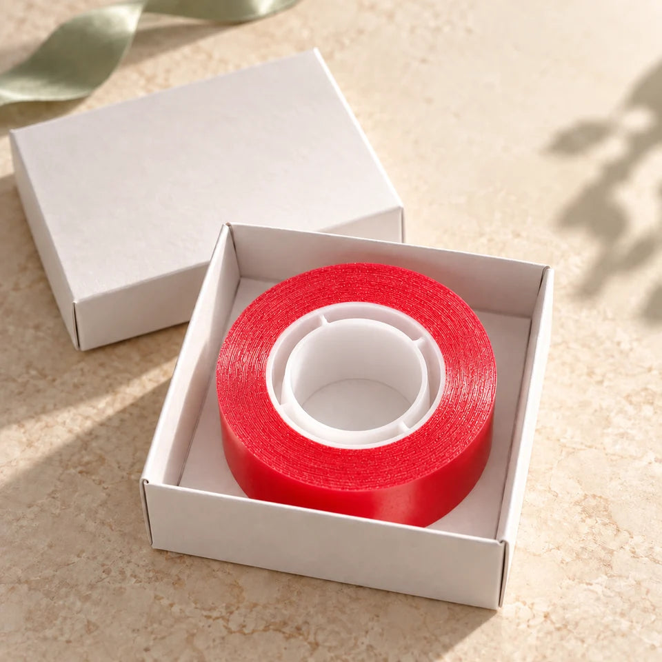 Biadesivo forte Red per protesi capillari — Rotolo · 2,5 cm × 5 m — immagine illustrativa