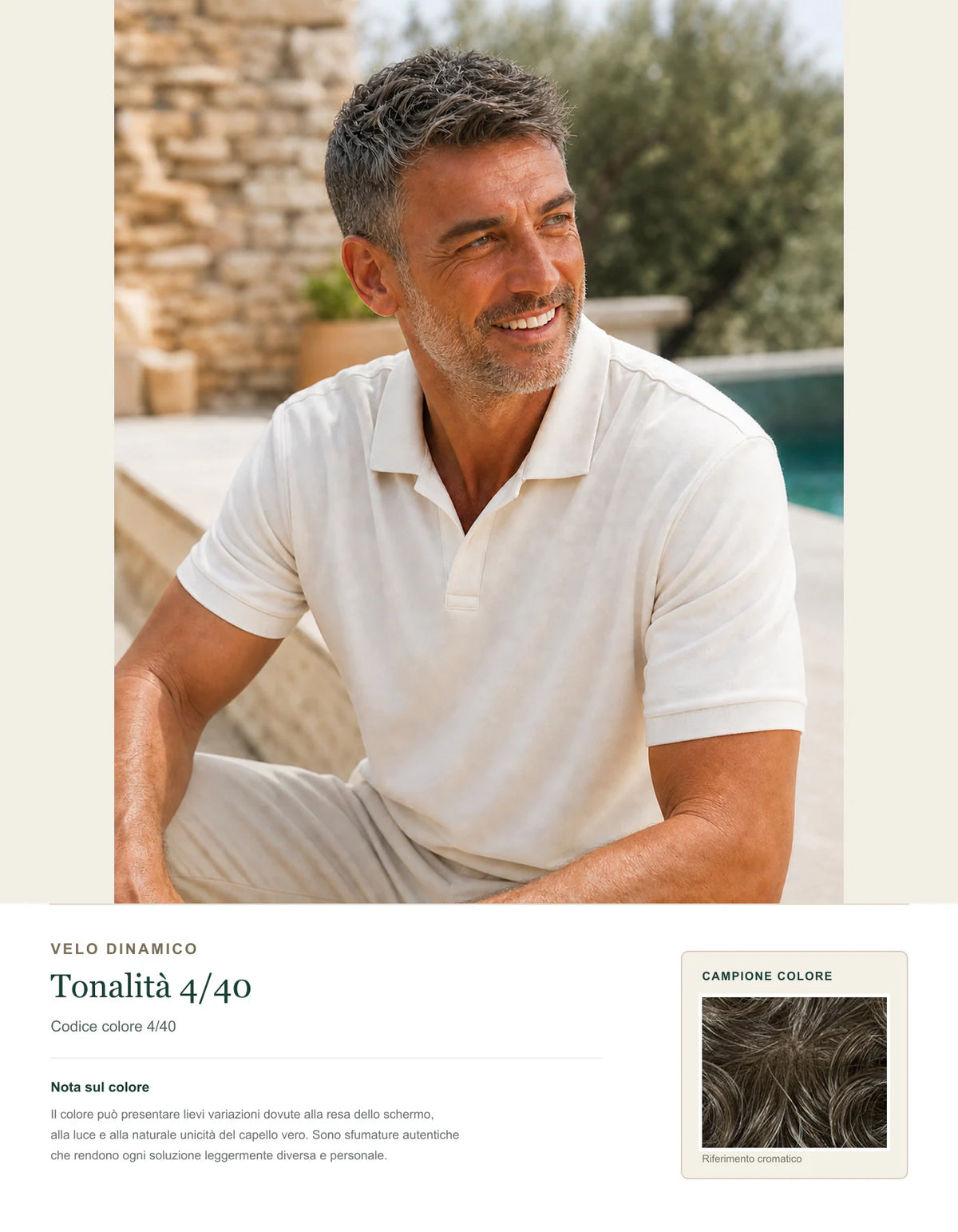 Velo Dinamico — Sistema Capillare Uomo — scheda colore 4/40