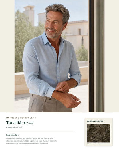 Monolace Versatile 15 — Sistema Capillare Uomo — scheda colore 10/40